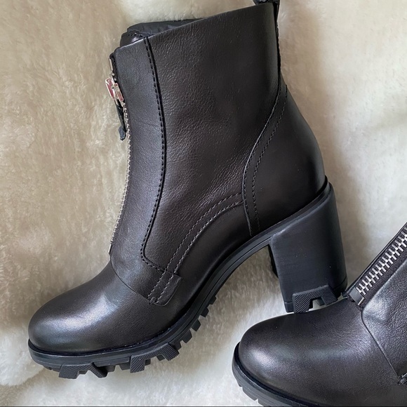rag & bone Shiloh high zip black boot SIZE 10 - Picture 4 of 9